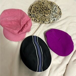 Vintage Set of Four Stylish Berets